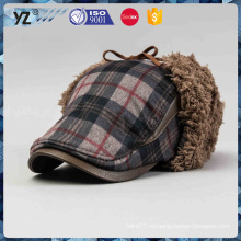 Las lanas al por mayor de la manera hicieron punto el sombrero del invierno de los hombres del sombrero del invierno